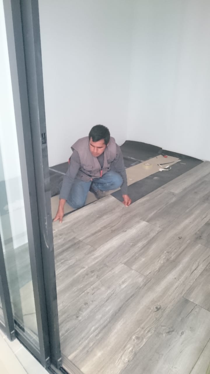 piso laminado para departamento