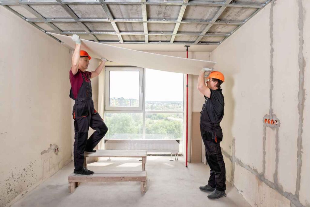 Instalación de drywall y cielo raso